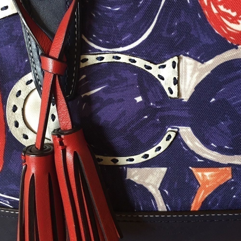 19951 Coach Legacy Purse Wallet Set Navy Appliqué - Picture 4 of 4